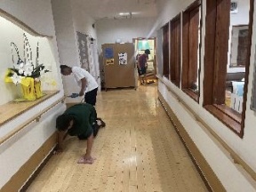 廊下の掃除